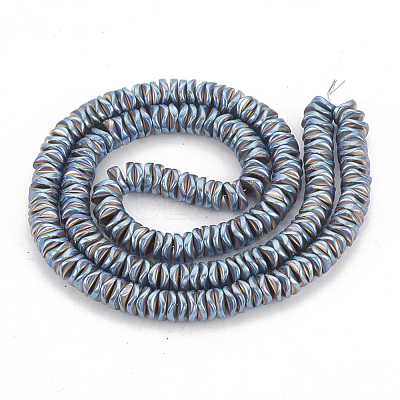 Electroplate Non-magnetic Synthetic Hematite Beads Strands G-N0322-01-1