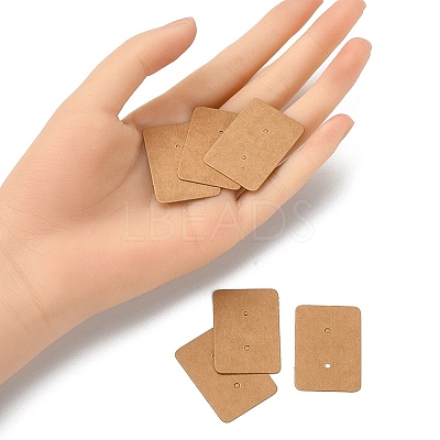 Kraft Paper Jewelry Earring Display Cards CDIS-YW0001-03B-1