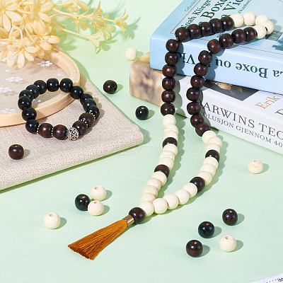 Natural Wood Beads WOOD-CD0001-02-1