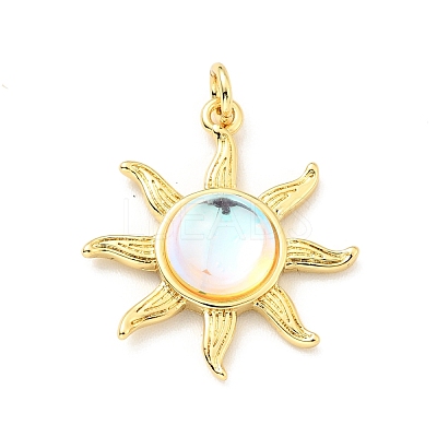 Glass Pendants KK-G416-04G-1