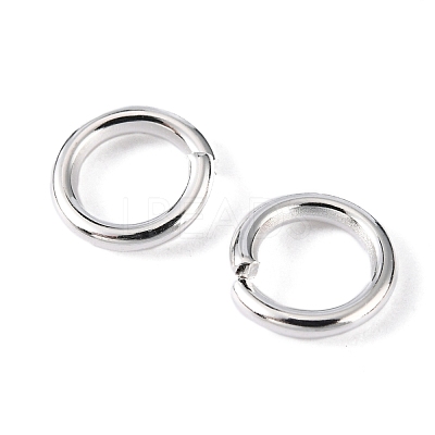90pcs Silver Color Plated Brass Open Jump Rings X-JRC6MM-S-1