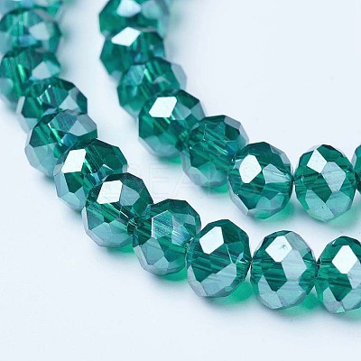 Electroplate Glass Beads Strands EGLA-A034-T8mm-A18-1