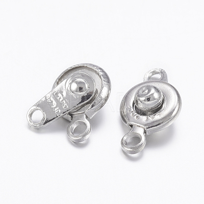 Brass Snap Clasps KK-I040-P-1