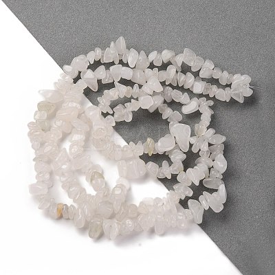 Natural White Jade Beads Strands G-F703-02A-1