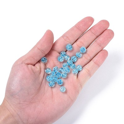 Handmade Luminous Lampwork Beads X-LAMP-R125-8mm-04-1