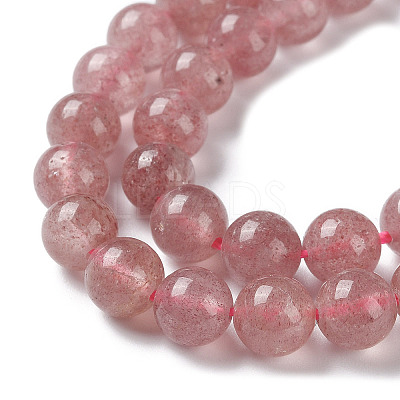 Natural Strawberry Quartz Beads Strands G-R435-03-A01-1