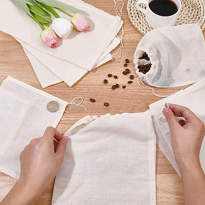 9Pcs 3 Sizes Cotton Cloth Packing Pouches ABAG-CP0001-28-1