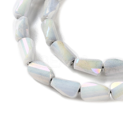 Ombre Effect Dyed Glass Beads Strands GLAA-I059-01H-1
