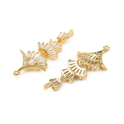 Brass Micro Pave Cubic Zirconia Pendants KK-F901-01G-G-1