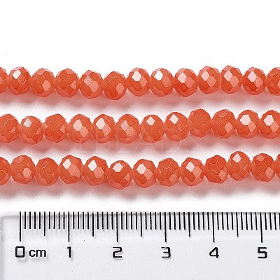 Baking Paint Imitation Jade Glass Bead Strands DGLA-A034-J10mm-A12-1