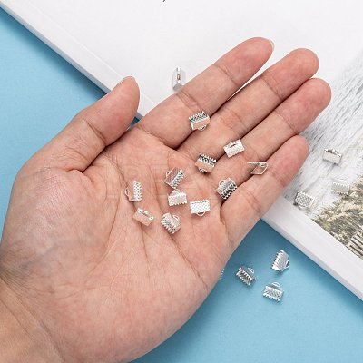 Iron Ribbon Crimp Ends X-E004Y-S-1