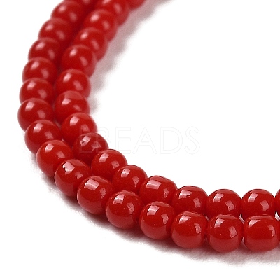 Imitation Jade Glass Beads Strands GLAA-K062-A01-01-1