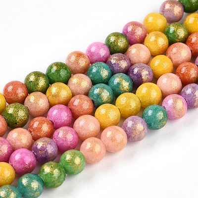 Natural Mashan Jade Beads Strands G-A255-A01-04C-1