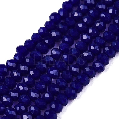 Opaque Solid Color Imitation Jade Glass Beads Strands LS-EGLA-A044-P1mm-D07-1