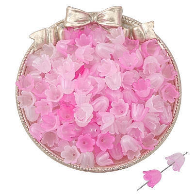 100Pcs Acrylic Bead Caps PW-WGF2E45-08-1