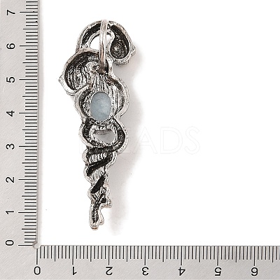 Dyed Natural White Jade Pendants G-A224-03AS-14-1