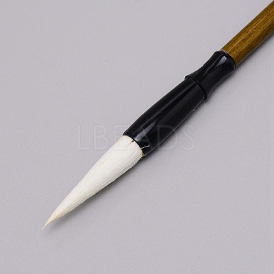 Wooden Chinese Calligraphy Drawing Brush Pen TOOL-WH0132-70C-1