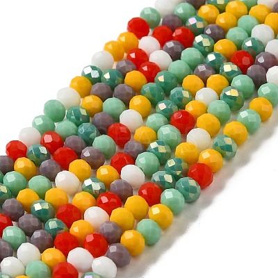 Glass Beads Strands EGLA-A034-M6mm-43-1