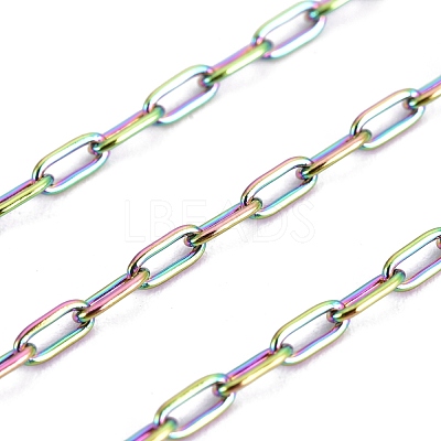 Ion Plating(IP) 304 Stainless Steel Paperclip Chains CHS-F010-01A-MC-01-1