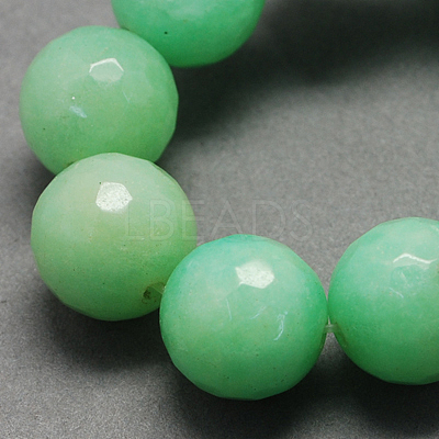 Natural White Jade Bead Strands G-R166-14mm-M2-1