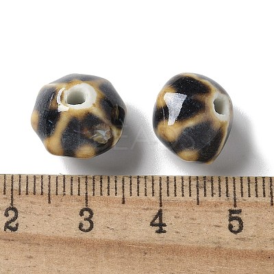 Vintage Porcelain Pumpkin Beads PORC-L080-A01-1