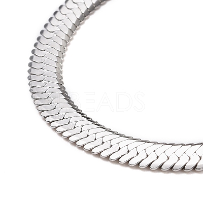 Non-Tarnish 304 Stainless Steel Snake Chains Necklaces NJEW-O058-32P-1
