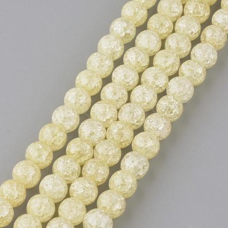 Synthetic Crackle Quartz Beads Strands GLAA-S134-8mm-06-1
