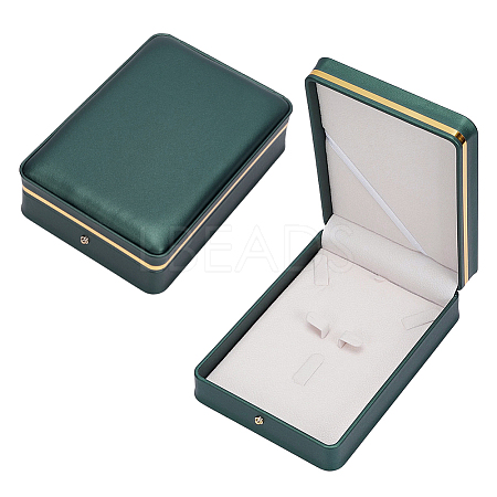 Imitation Leather Pure Color Flip-open Gift Boxes CON-WH0095-238B-01-1