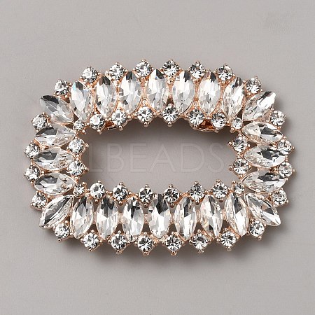 Alloy Crystal Rhinestone Shoe Decorations AJEW-WH0471-24B-KCG-1
