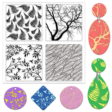 Silicone Clay Texture Mat AJEW-WH0447-048-1