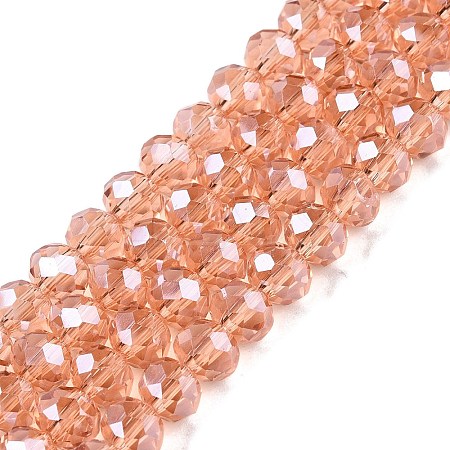 Electroplate Glass Beads Strands EGLA-A044-T6mm-A21-1