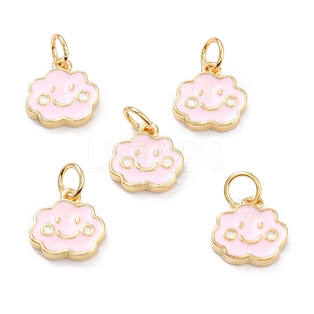 Real 18K Gold Plated Brass Charms KK-L206-007A-G-1