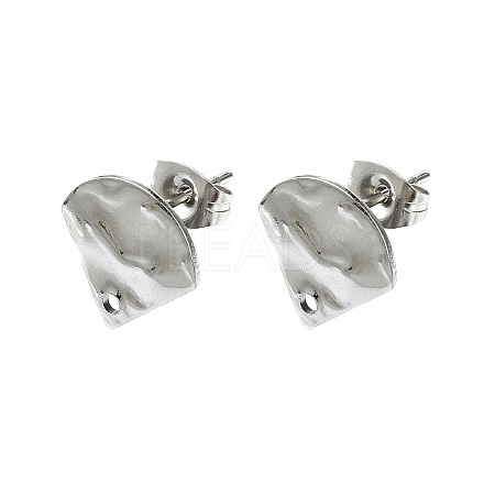 Non-Tarnish 304 Stainless Steel Stud Earring Findings STAS-L024-003P-04-1