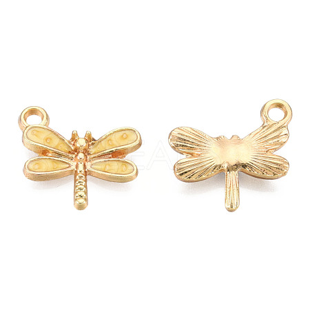 Light Gold Plated Alloy Charms ENAM-T009-02D-1
