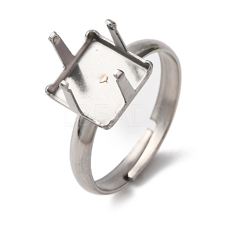304 Stainless Steel Cuff Ring Components STAS-D372-01P-02-1
