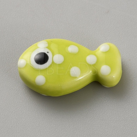 Handmade Porcelain Beads PORC-WH20001-02P-1