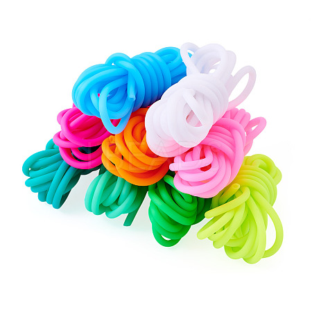 18M 9 Colors Hollow Pipe PVC Tubular Synthetic Rubber Cord RCOR-TA0001-19-1