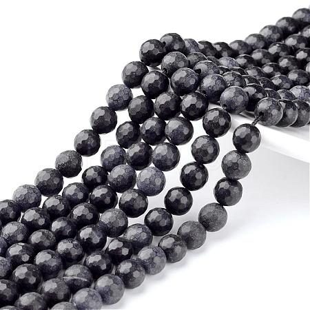 Natural Black Stone Beads Strands - Lbeads.com